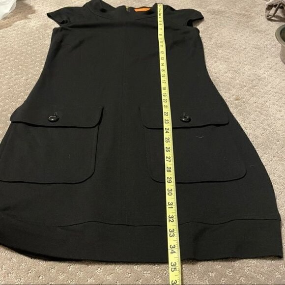 Cynthia Cynthia Steffe Mod Shift Dress Retro Black LBD Mini Sz 2 - Picture 11 of 12